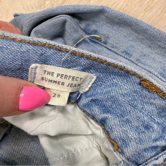Madewell The Perfect Summer Jean - Light Blue Distressed - Picture 7 of 8